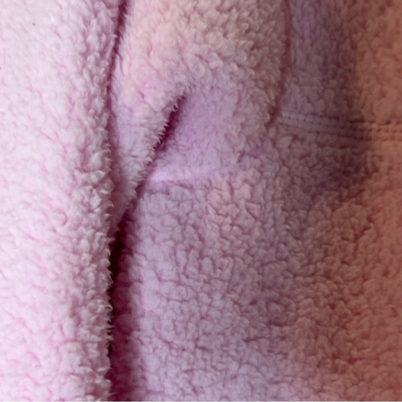 New All In Motion Faux Shearling Cozy Pink Fleece Pullover XL (14) - Picture 7 of 12